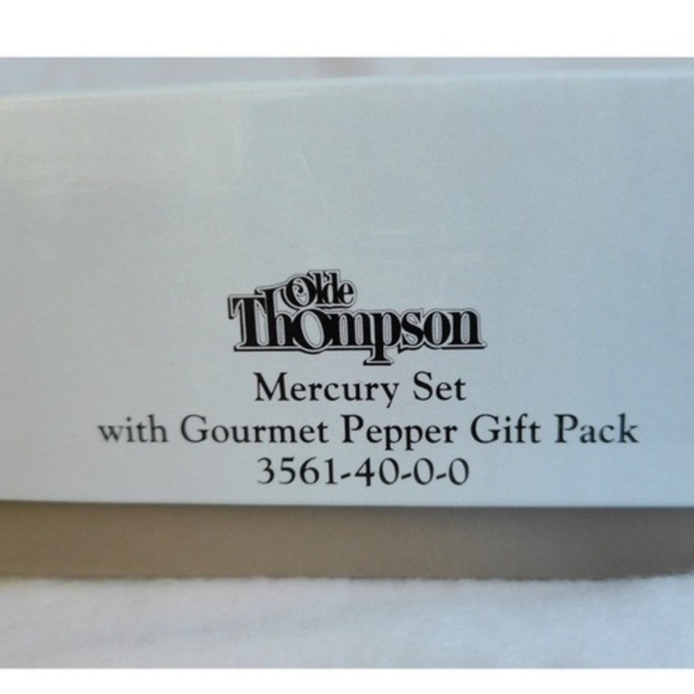New Olde Thompson Mercury Set Pepper Grinder Mill with Gourmet‎ Pepper Gift Pack - Picture 3 of 7
